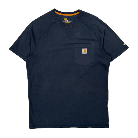 Vintage Carhartt T-Shirt - Medium Navy Cotton