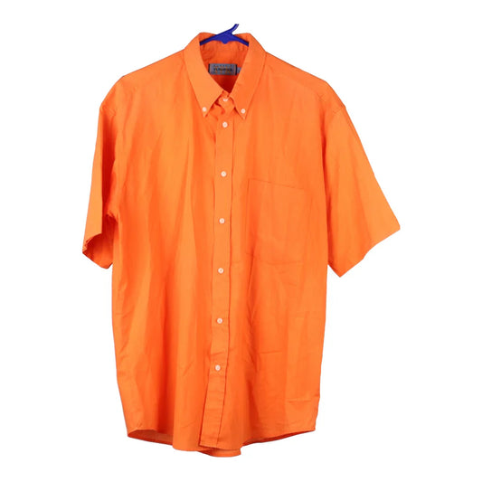 Vintage orange Unbranded Short Sleeve Shirt - mens large