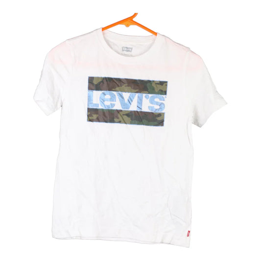 Vintage white Levis T-Shirt - mens medium