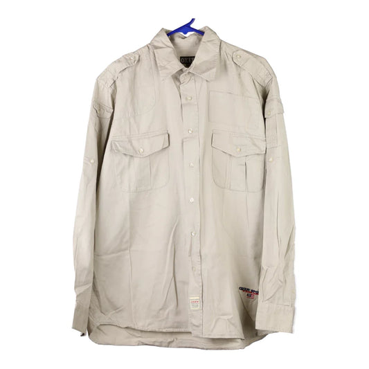 Vintage beige Unbranded Shirt - mens x-large