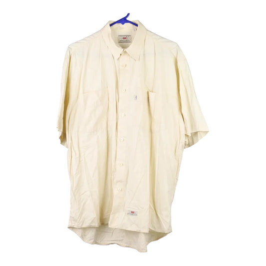 Vintage yellow Levis Short Sleeve Shirt - mens x-large