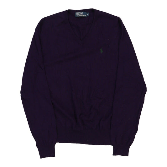 Vintage Ralph Lauren Jumper - Medium Purple Merino Wool