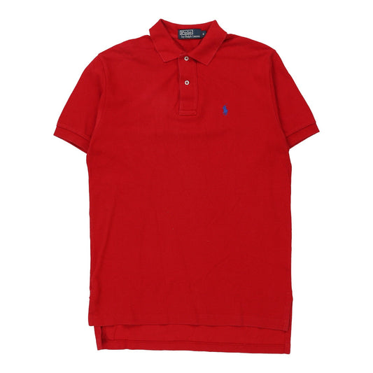 Vintage Ralph Lauren Polo Shirt - Small Red Cotton