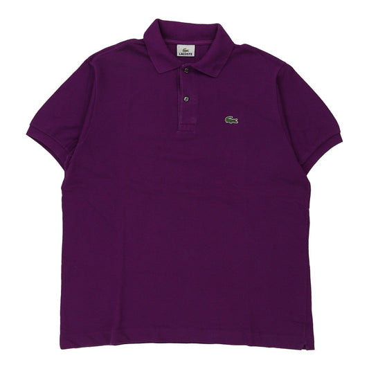 Vintage Lacoste Polo Shirt - Large Purple Cotton