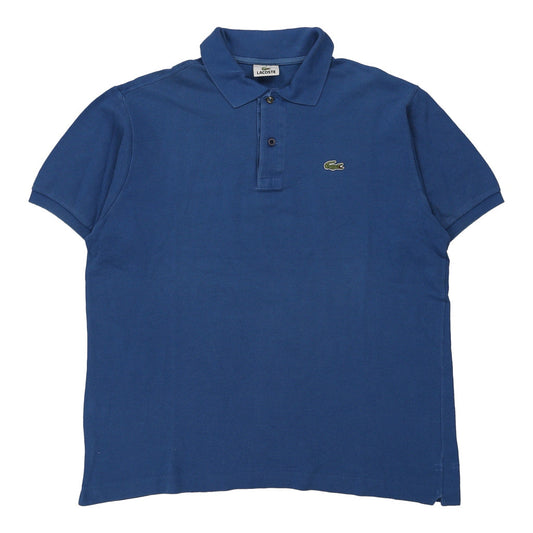 Vintage Lacoste Polo Shirt - Large Blue Cotton
