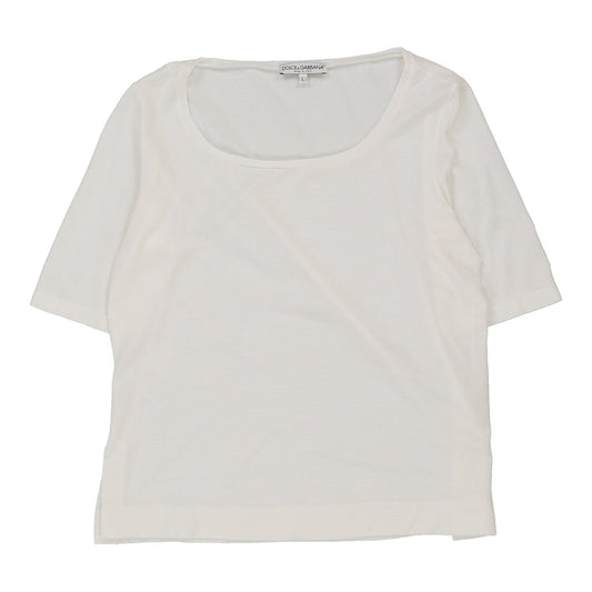 Dolce & Gabbana T-Shirt - Large White Cotton