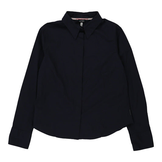 Armani Jeans Shirt- Medium Navy Cotton