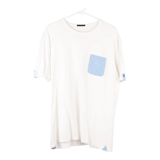 Vintage white Sisley T-Shirt - womens x-large