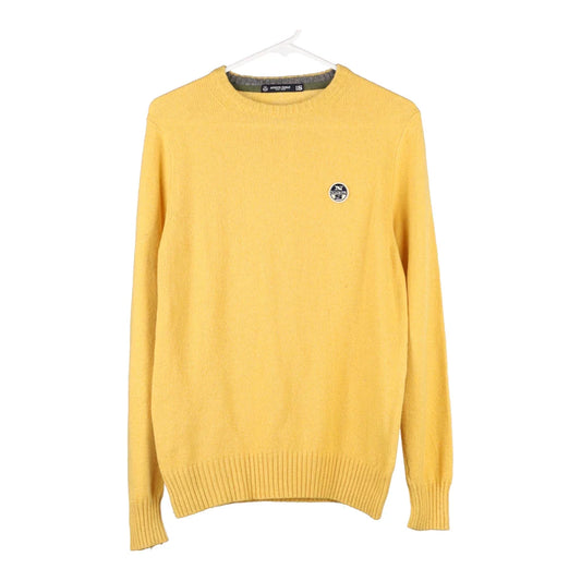 Vintage yellow The North Sails Jumper - mens small