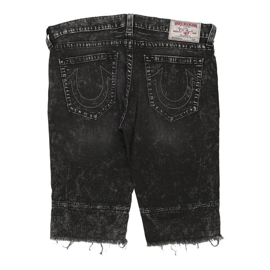 Vintage black True Religion Denim Shorts - mens 41" waist
