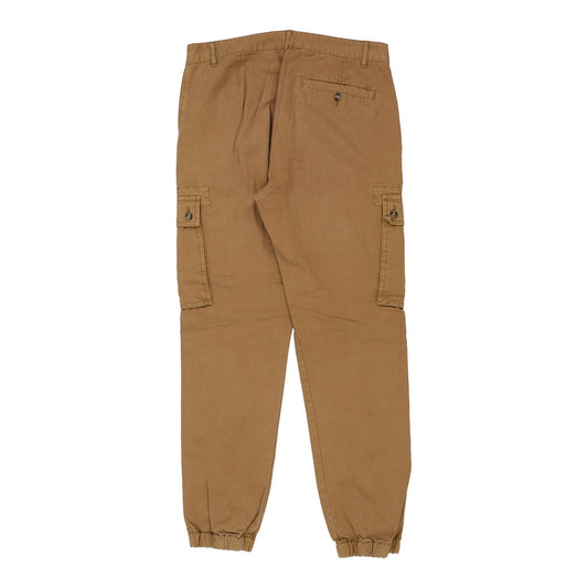 Vintage beige Your Turn Cargo Trousers - womens 34" waist