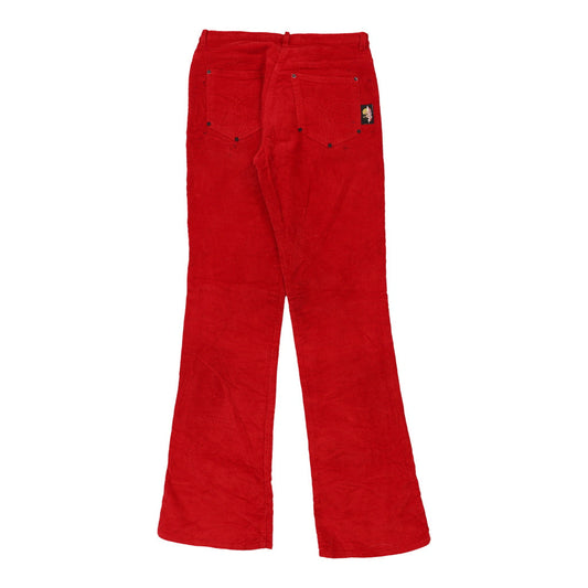 Vintage red Age 16 Fiorucci Cord Trousers - girls 28" waist