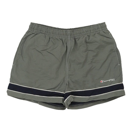 Vintage green Champion Sport Shorts - mens medium