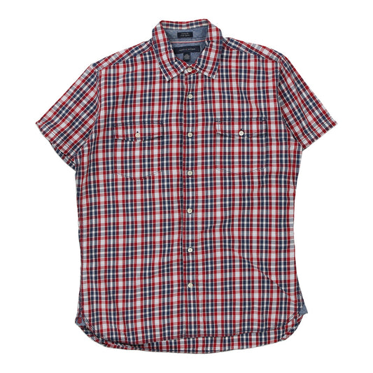 Vintage multicoloured Tommy Hilfiger Short Sleeve Shirt - mens large