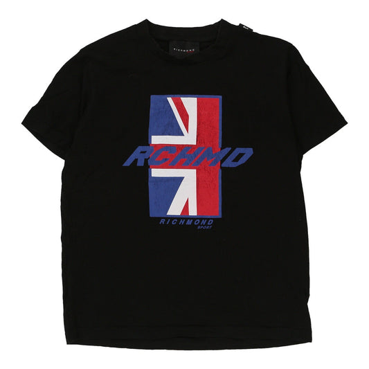 Vintage black Richmond T-Shirt - mens medium