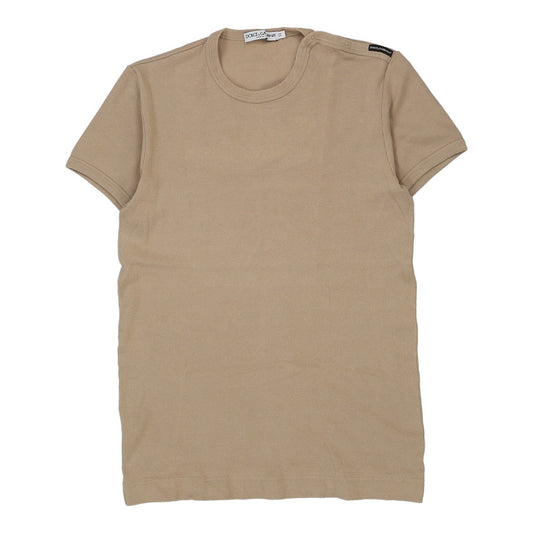 Vintage beige Dolce & Gabbana T-Shirt - mens small