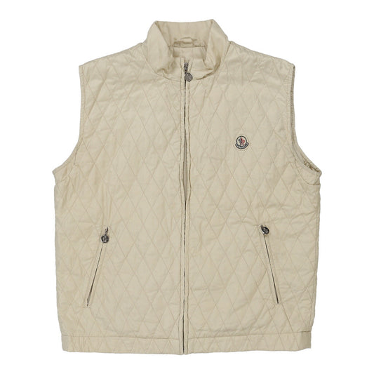 Vintage Moncler Gilet - XL Cream Polyester