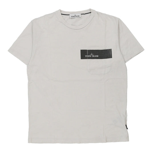 Vintage Stone Island T-Shirt - Large White Cotton