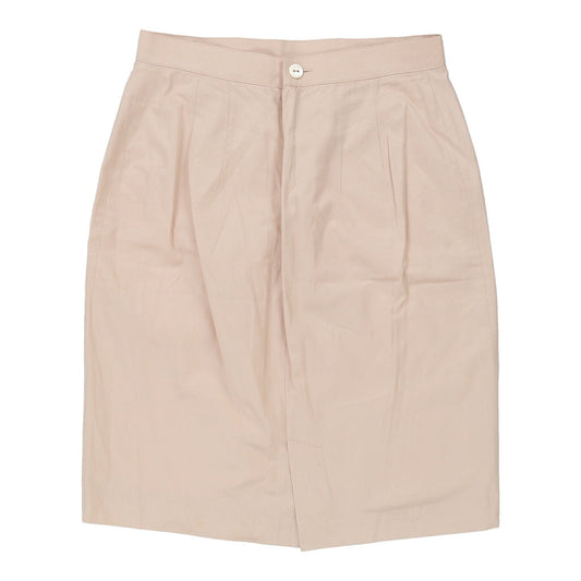 Vintage Les Copains Skirt - 30W UK 10 Beige Cotton