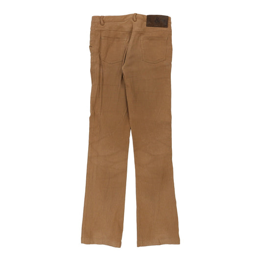 Vintage Dolce & Gabbana Cord Trousers - 30W UK 10 Beige Cotton