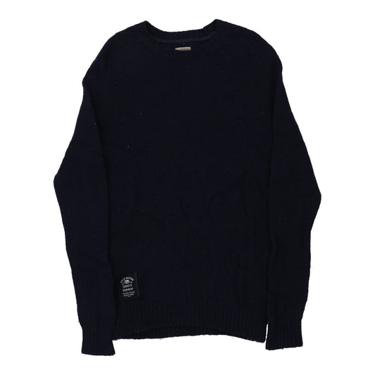 Vintage Napapijri Jumper - Large Navy Wool