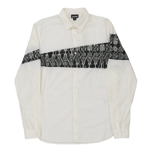 Vintage Just Cavalli Shirt - Large White Cotton