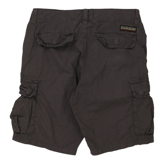 Vintage Napapijri Cargo Shorts - 30W 10L Grey Cotton