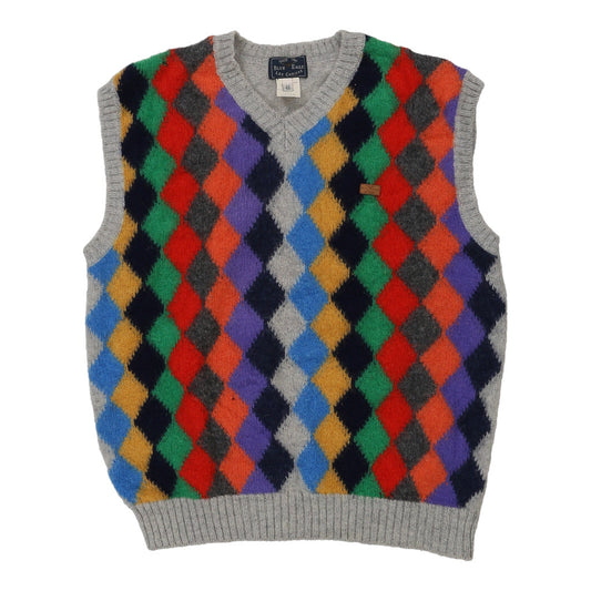 Vintage Les Copains Sweater Vest - XL Multicoloured Wool