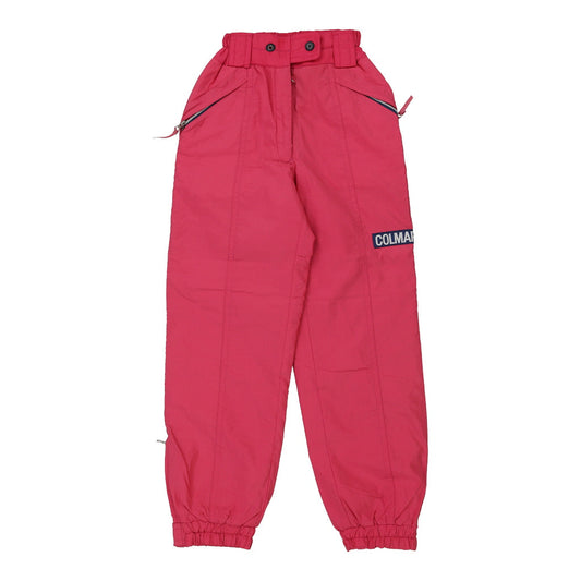 Vintage Colmar Ski Trousers - Small Pink Nylon