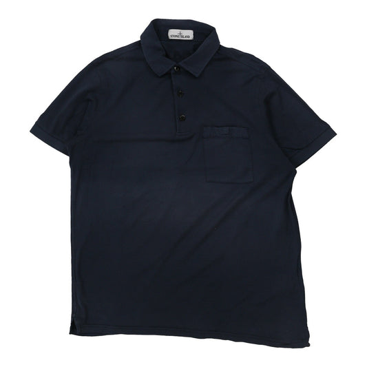 Vintage Stone Island Polo Shirt - 2XL Navy Cotton