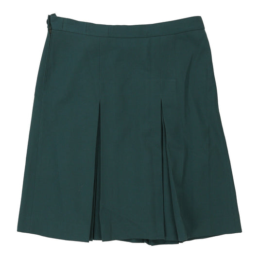 Vintage Les Copains Midi Skirt - 38W UK 16 Green Wool