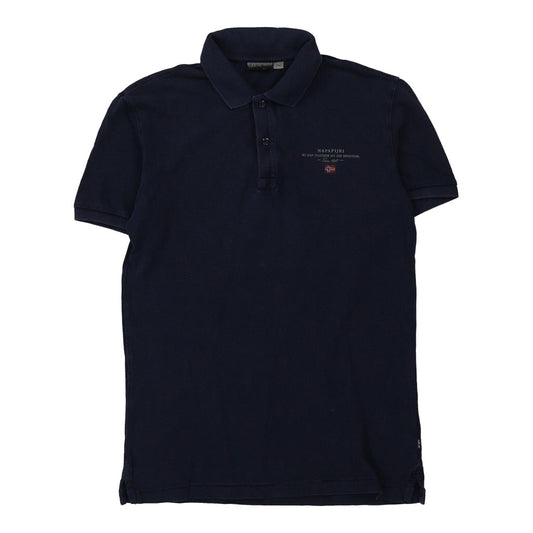 Vintage navy Napapijri Polo Shirt - mens small