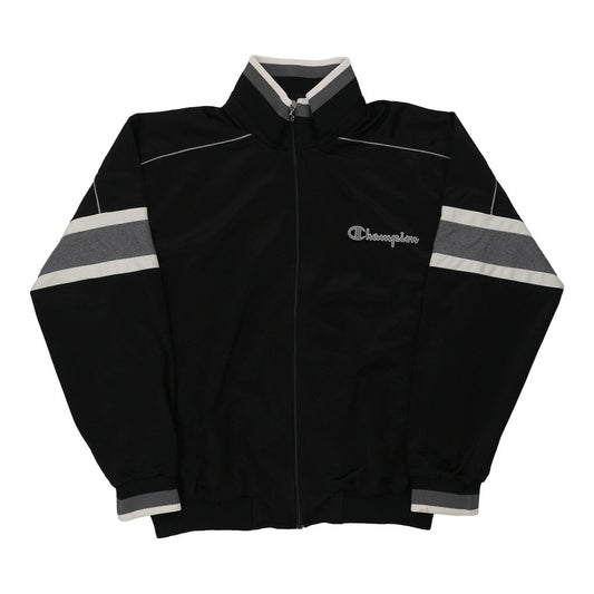 Vintage black Champion Track Jacket - mens medium
