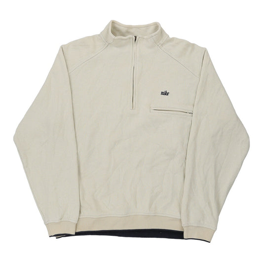 Vintage beige Nike 1/4 Zip - mens small