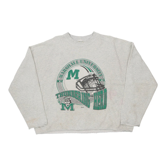 Vintage grey Marshall University Unbranded Sweatshirt - womens x-large
