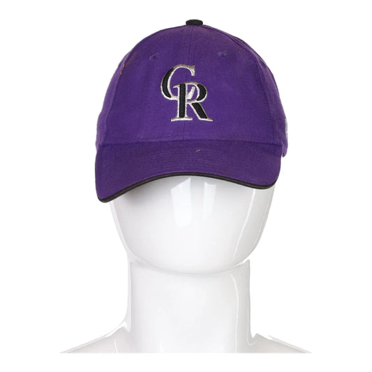 Vintage purple Colorado Rockies New Era Cap - mens no size