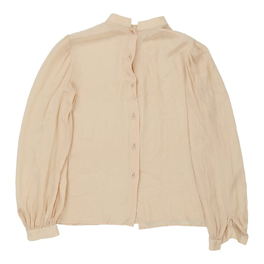 Vintage Unbranded Blouse - Medium Beige Silk