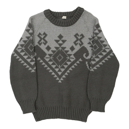 Vintage Unbranded Jumper - Small Grey Acrylic
