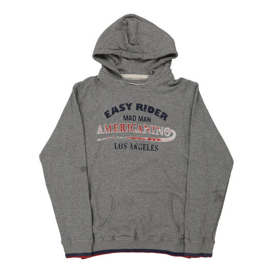 Vintage Americanino Hoodie - Large Grey Cotton