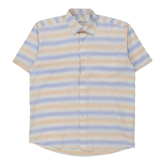 Vintage Nelino Striped Short Sleeve Shirt - Large Multicoloured Cotton