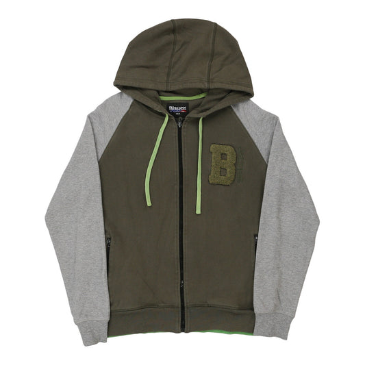 Vintage Blauer Hoodie - Large Khaki Cotton