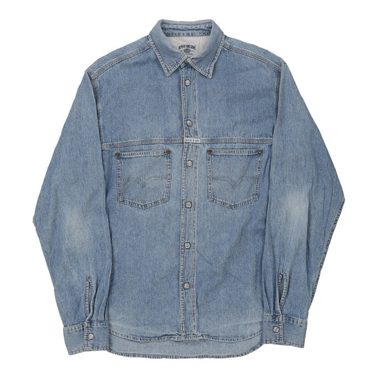 Vintage Replay Denim Shirt - XL Blue Cotton