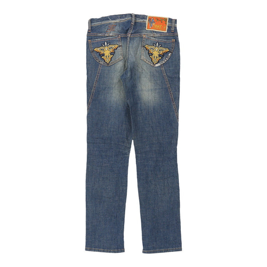 Vintage Take Two Jeans - 30W UK 8 Blue Cotton
