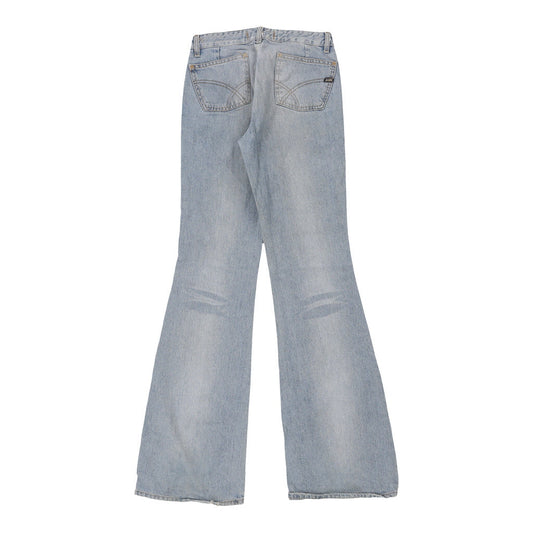 Vintage Gas Flared Jeans - 26W UK 6 Light Wash Cotton