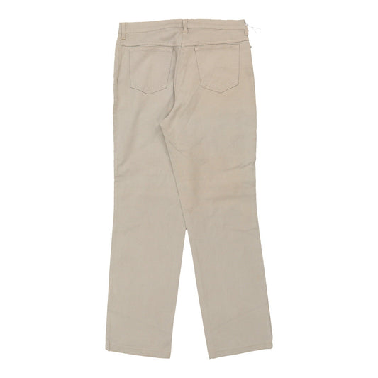 Vintage Lee Trousers - 32W UK 12 Beige Cotton