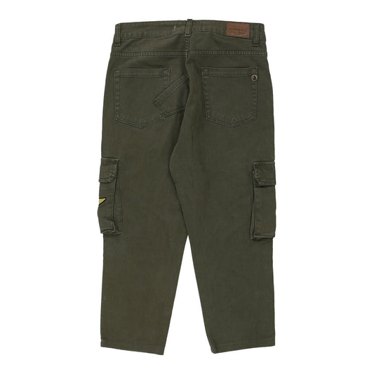 Vintage khaki Floreiza Cargo Trousers - womens 30" waist