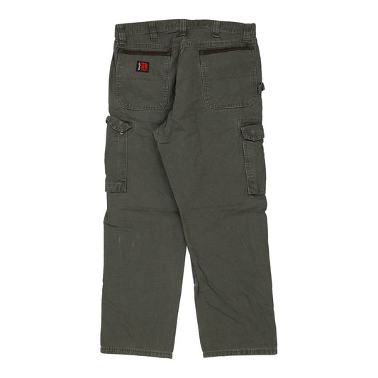Vintage khaki Wrangler Cargo Trousers - mens 36" waist