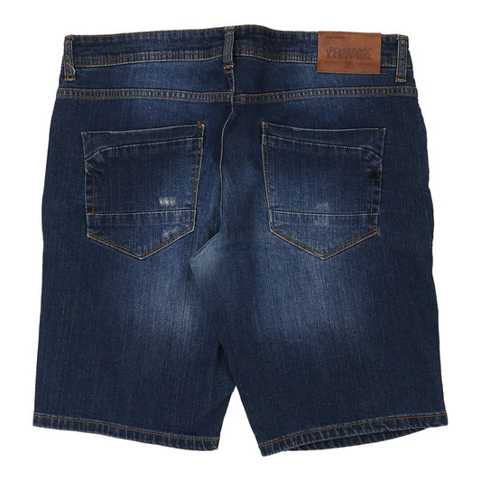 Vintage Johnny Looper Denim Shorts - 36W 12L Dark Wash Cotton