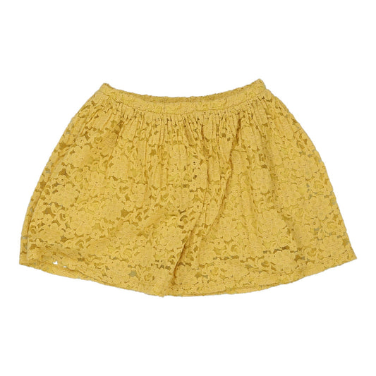 Vintage yellow Age 9-10 Zara Mini Skirt - girls medium