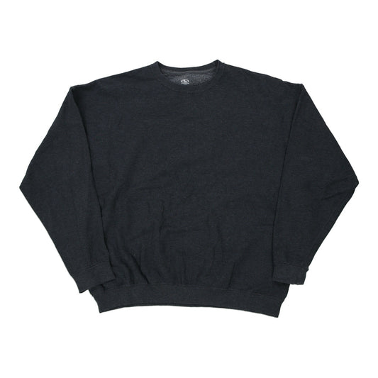 Vintage black Blank Athletic Works Sweatshirt - mens xx-large